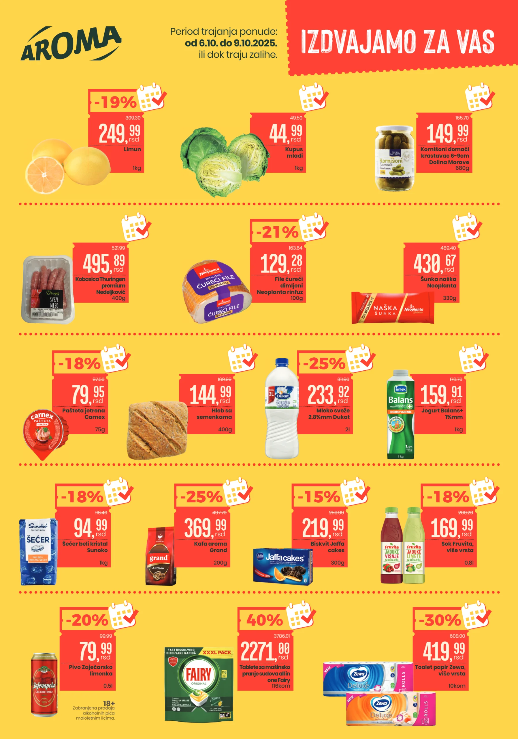 Aroma AKCIJA 6-9.10.2025.
