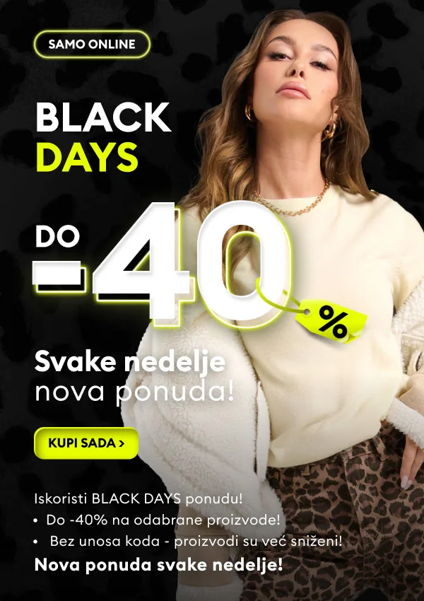 Sinsay BLACK DAYS – popusti do 40% samo online – od 30.10.2025.