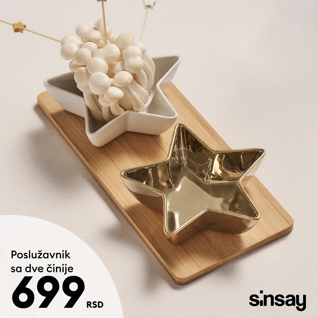 Sinsay dekor za kuhinju – praznični detalji novembar 2025.