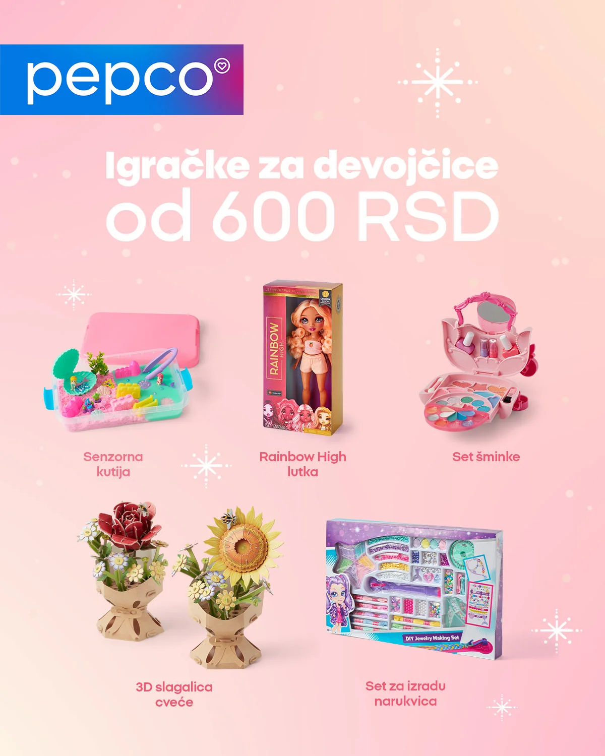 Pepco Igračke za devojčice već od 600 RSD - novembar 2025.