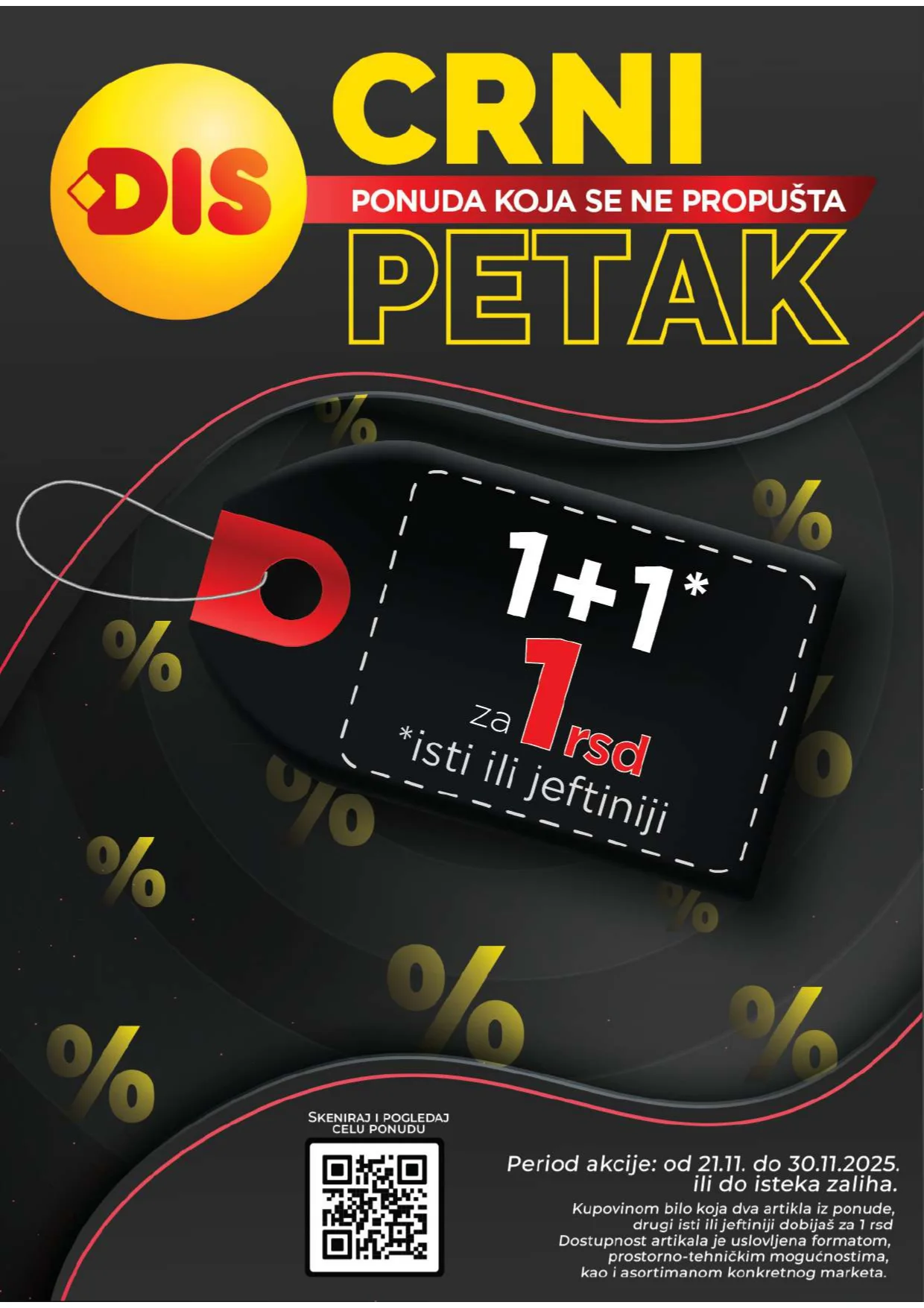 Dis BLACK FRIDAY 21-30.11.2025.