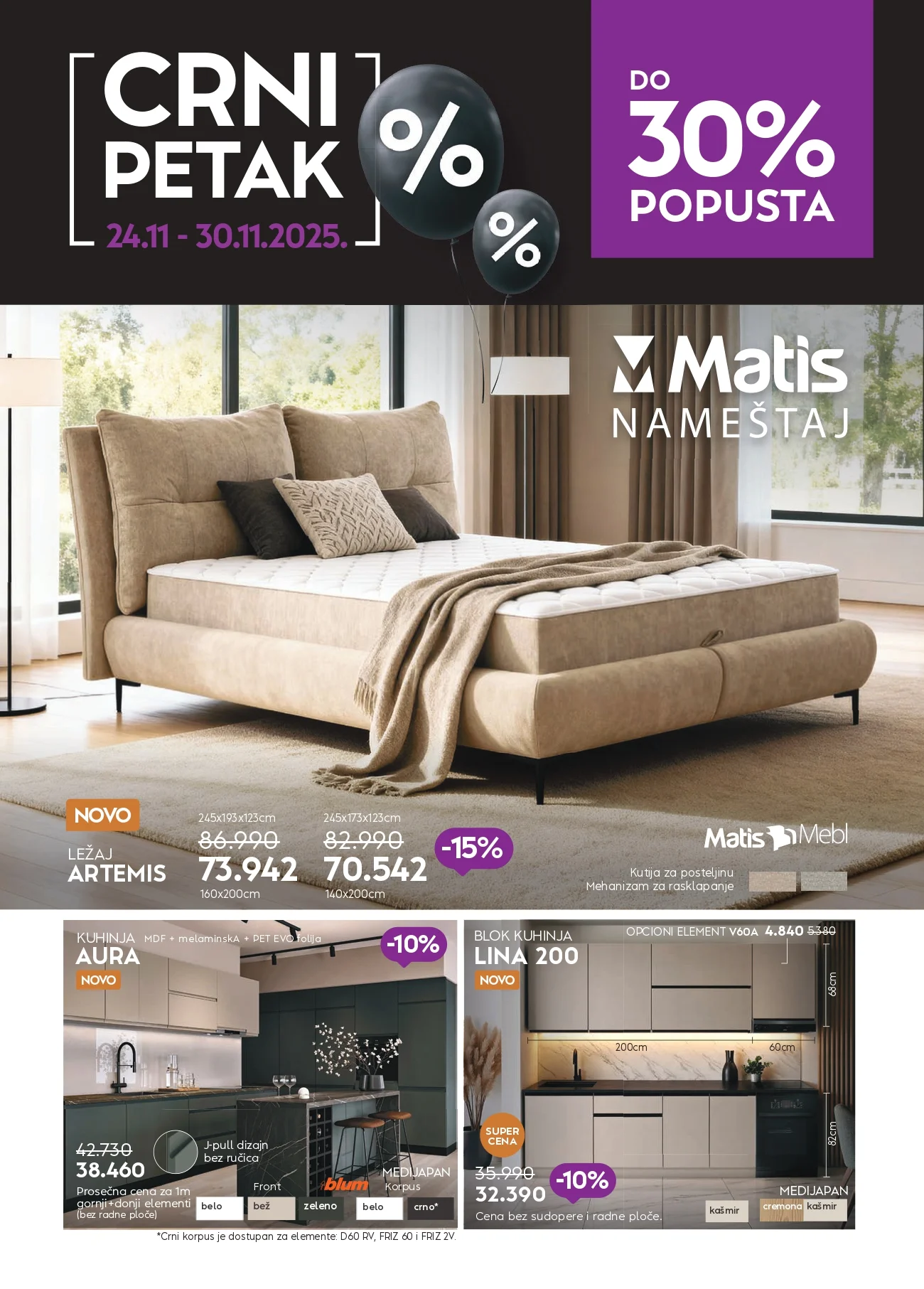 Matis BLACK FRIDAY SNIŽENJE 24- 30.11.2025.