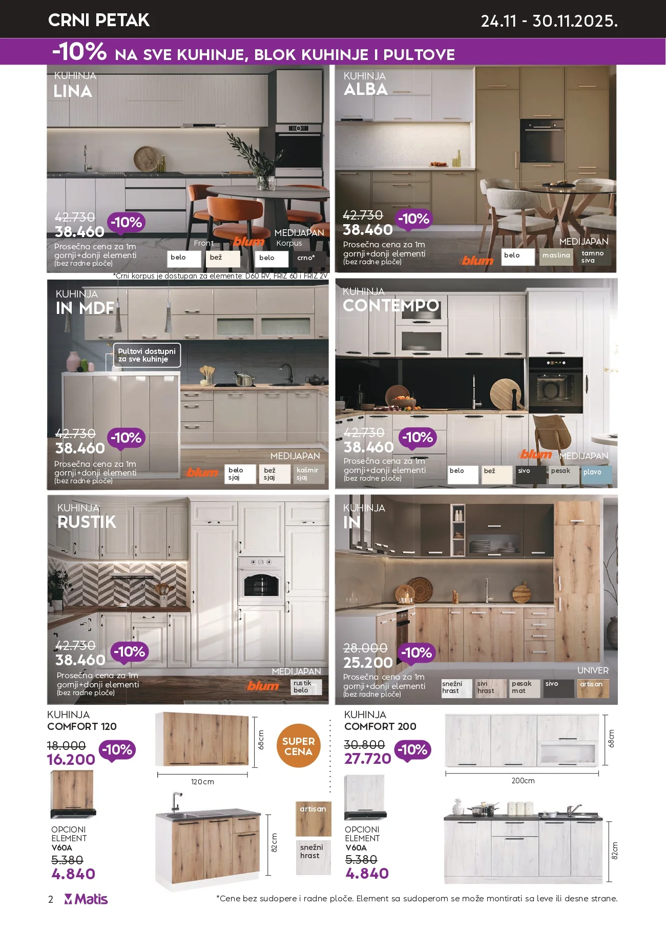 Matis BLACK FRIDAY SNIŽENJE 24- 30.11.2025.