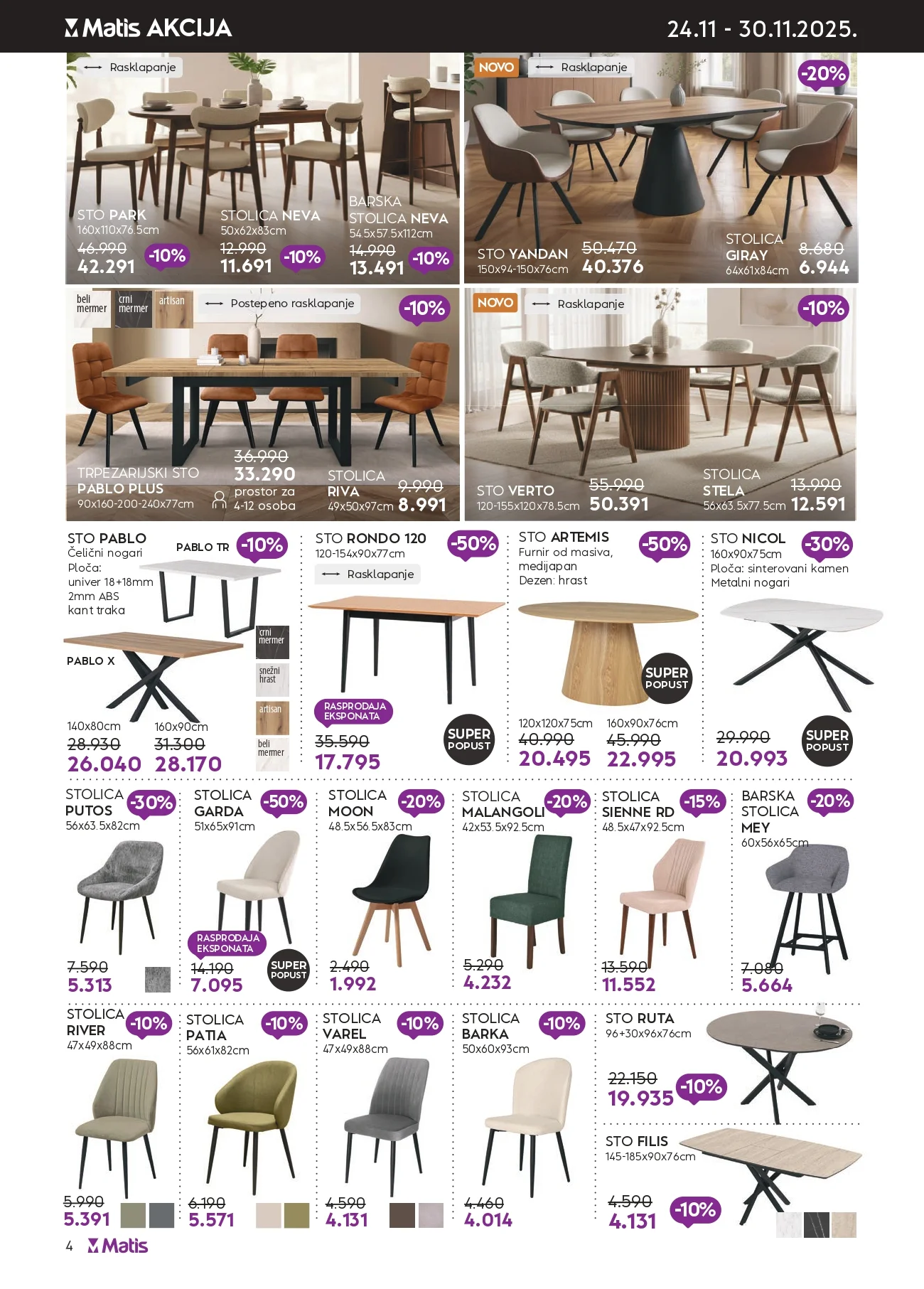 Matis BLACK FRIDAY SNIŽENJE 24- 30.11.2025.