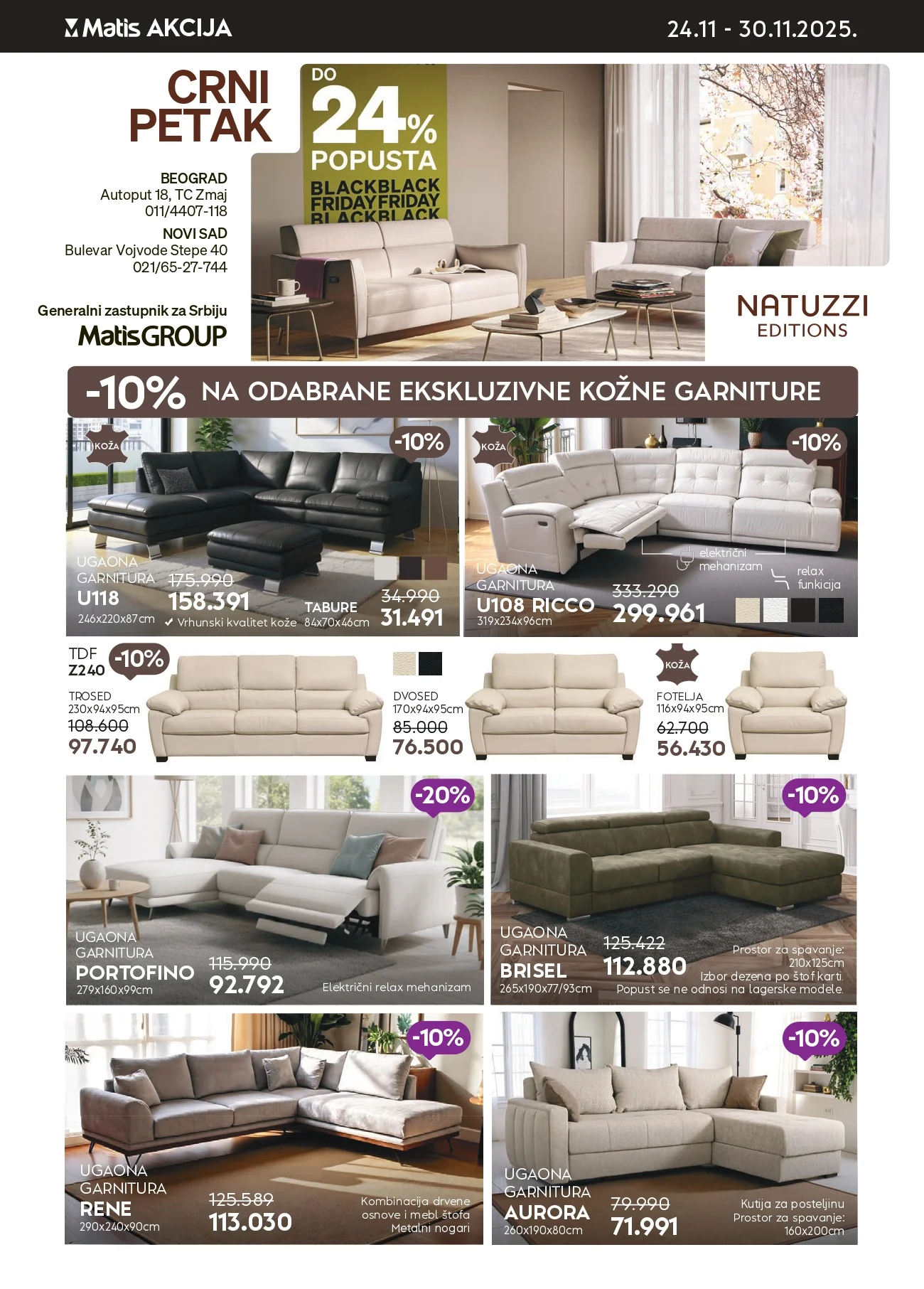Matis BLACK FRIDAY SNIŽENJE 24- 30.11.2025.