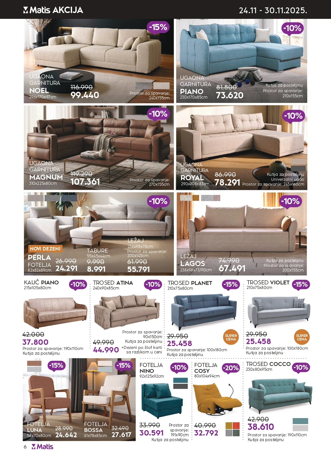 Matis BLACK FRIDAY SNIŽENJE 24- 30.11.2025.