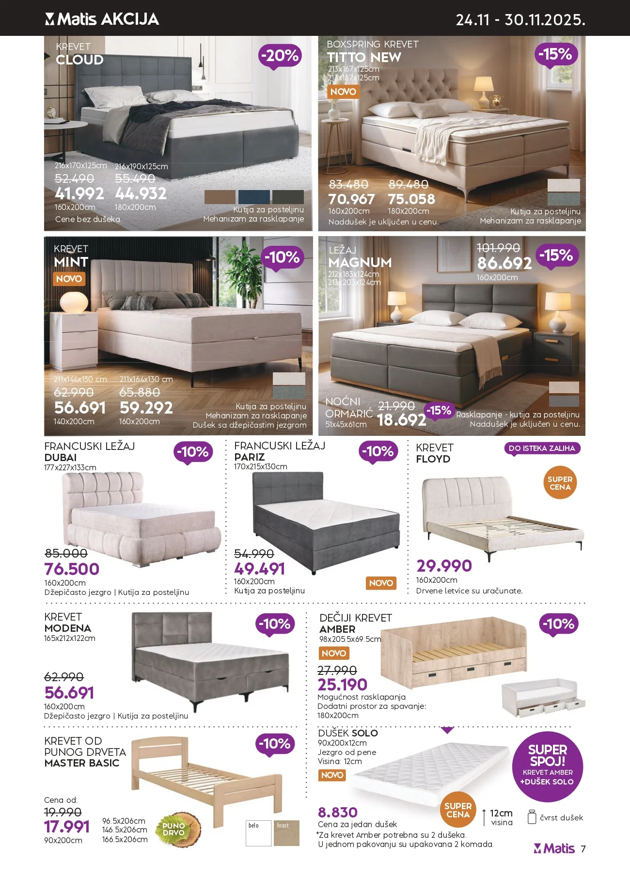 Matis BLACK FRIDAY SNIŽENJE 24- 30.11.2025.