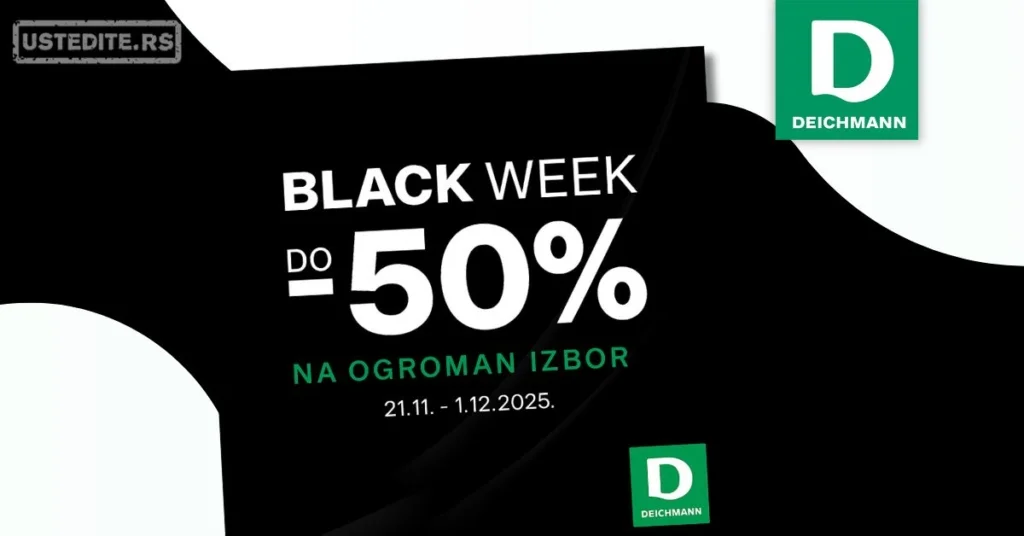 Deichmann BLACK FRIDAY 21.11-1.12.2025.