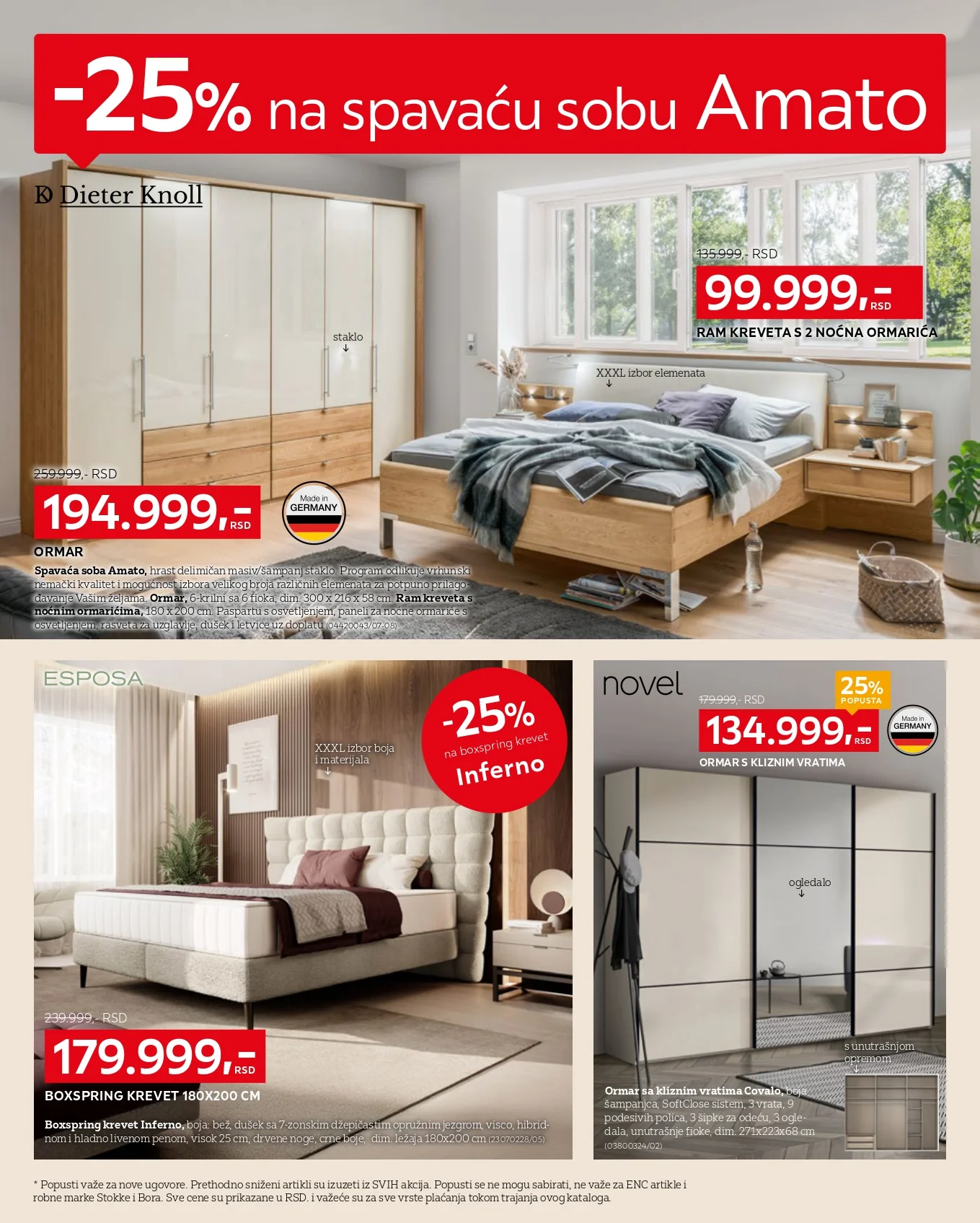 Lesnina XXXL katalog SPECIJAL SPAVAĆE SOBE 3-30.11.2025.