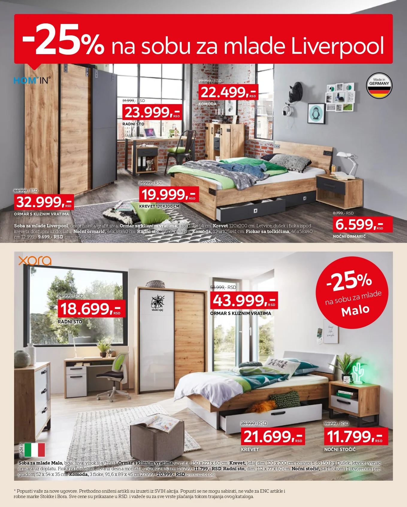 Lesnina XXXL katalog SPECIJAL SPAVAĆE SOBE 3-30.11.2025.