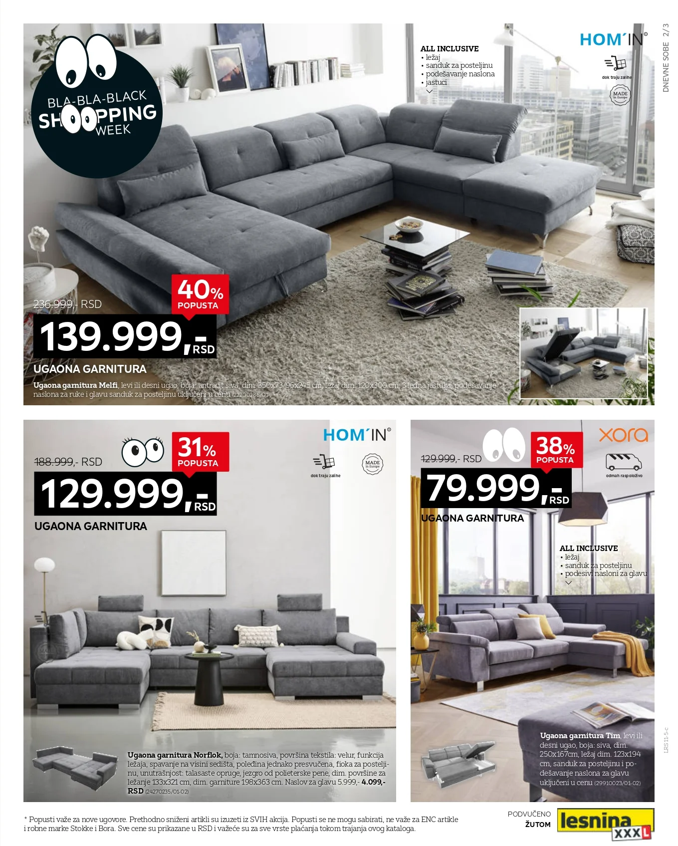 Lesnina XXXL BLACK FRIDAY 21-30.11.2025.