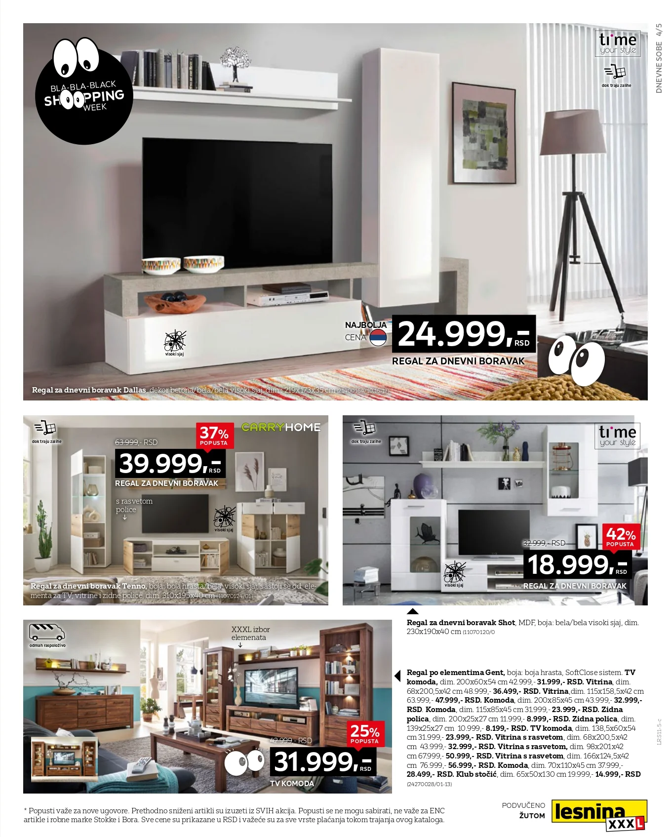 Lesnina XXXL BLACK FRIDAY 21-30.11.2025.