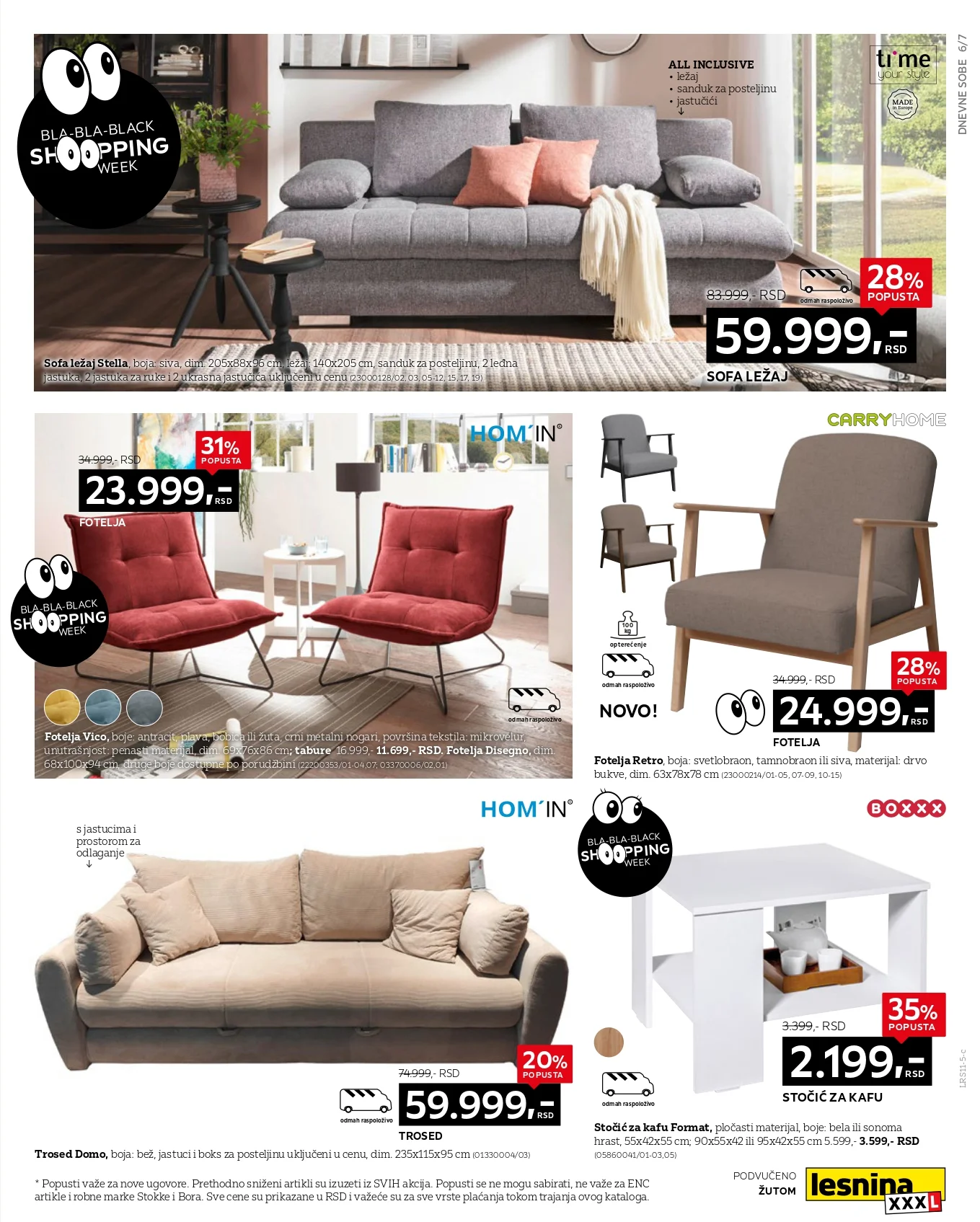 Lesnina XXXL BLACK FRIDAY 21-30.11.2025.