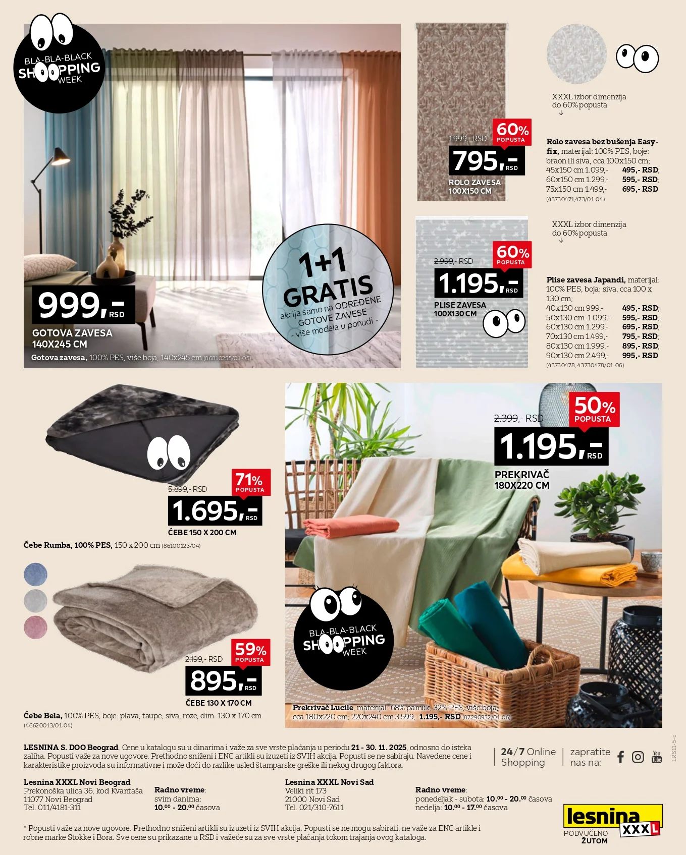Lesnina XXXL BLACK FRIDAY 21-30.11.2025.