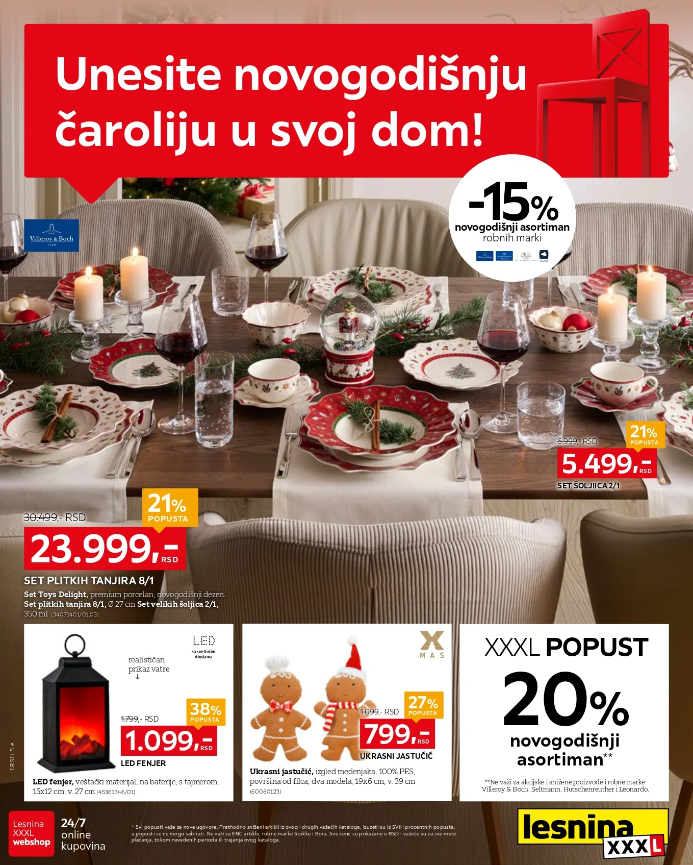 Lesnina XXXL katalog BOŽIĆNI SPECIJAL 10.11-7.12.2025.