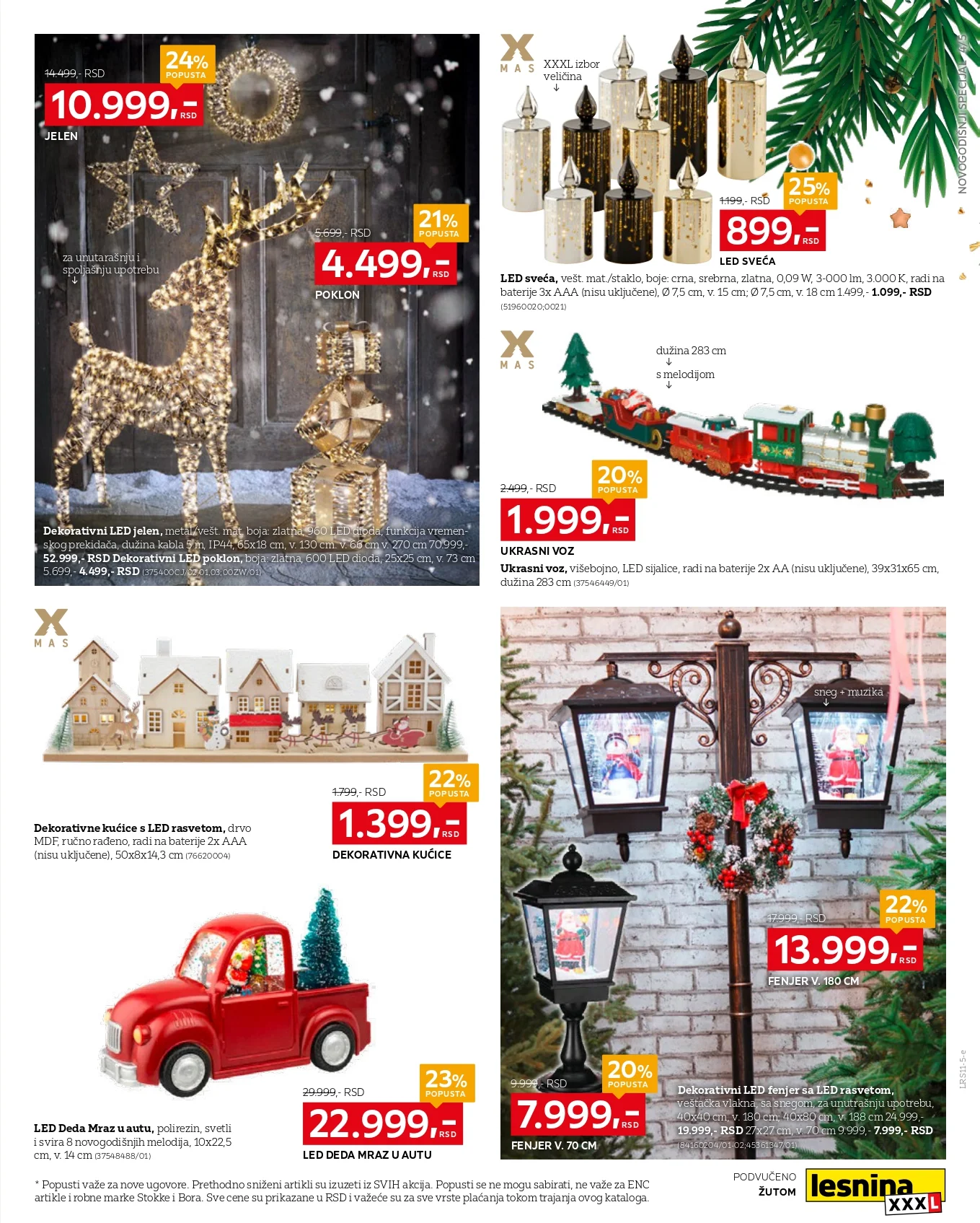 Lesnina XXXL katalog BOŽIĆNI SPECIJAL 10.11-7.12.2025.