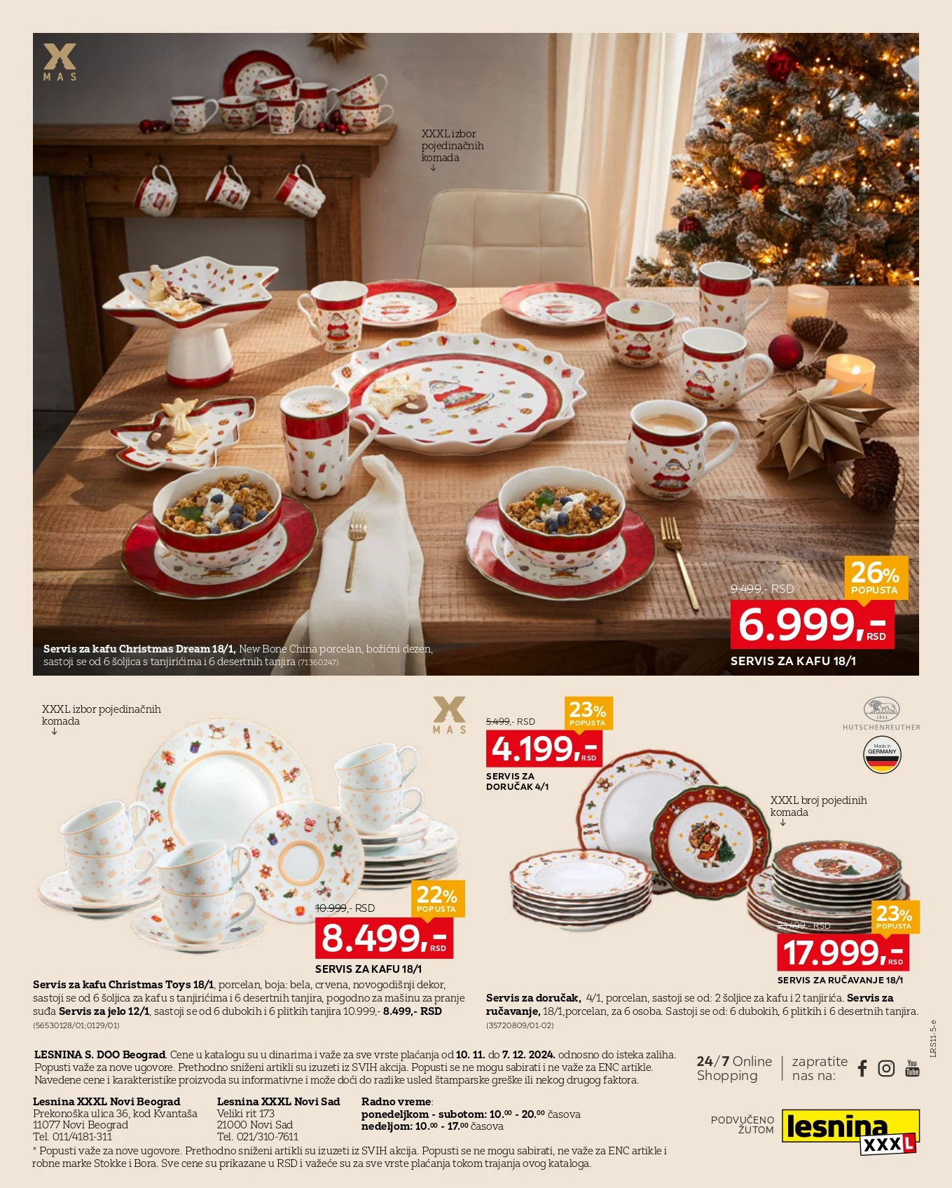 Lesnina XXXL katalog BOŽIĆNI SPECIJAL 10.11-7.12.2025.