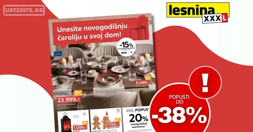 Lesnina XXXL katalog BOŽIĆNI SPECIJAL 10.11-7.12.2025.