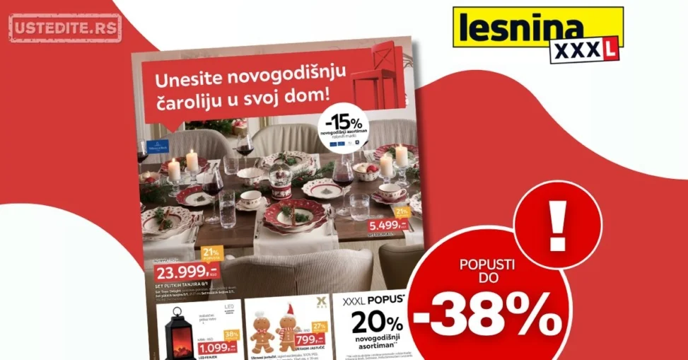 Lesnina XXXL katalog BOŽIĆNI SPECIJAL 10.11-7.12.2025.