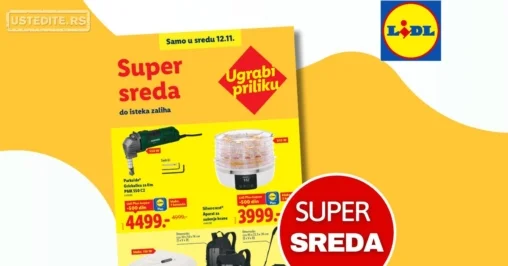 Lidl CENA DANA – SUPER SREDA 12.11.2025.