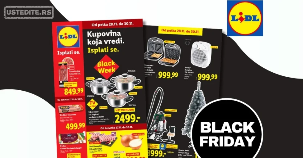 Lidl BLAC FRIDAY 27-30.11.2025.