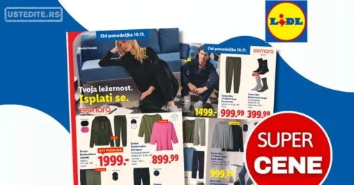 Lidl Esmara kolekcija – popusti i aktuelna modna ponuda 10–12.11.2025.