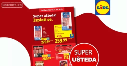 Lidl SUPER UŠTEDA 13-16.11.2025.