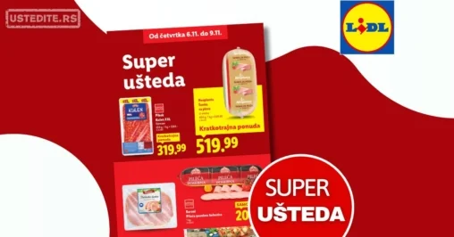 Lidl SUPER UŠTEDA 6-9.11.2025.