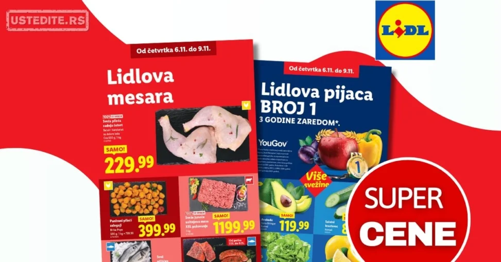 Lidl SVEŽA AKCIJA 6-9.11.2025.