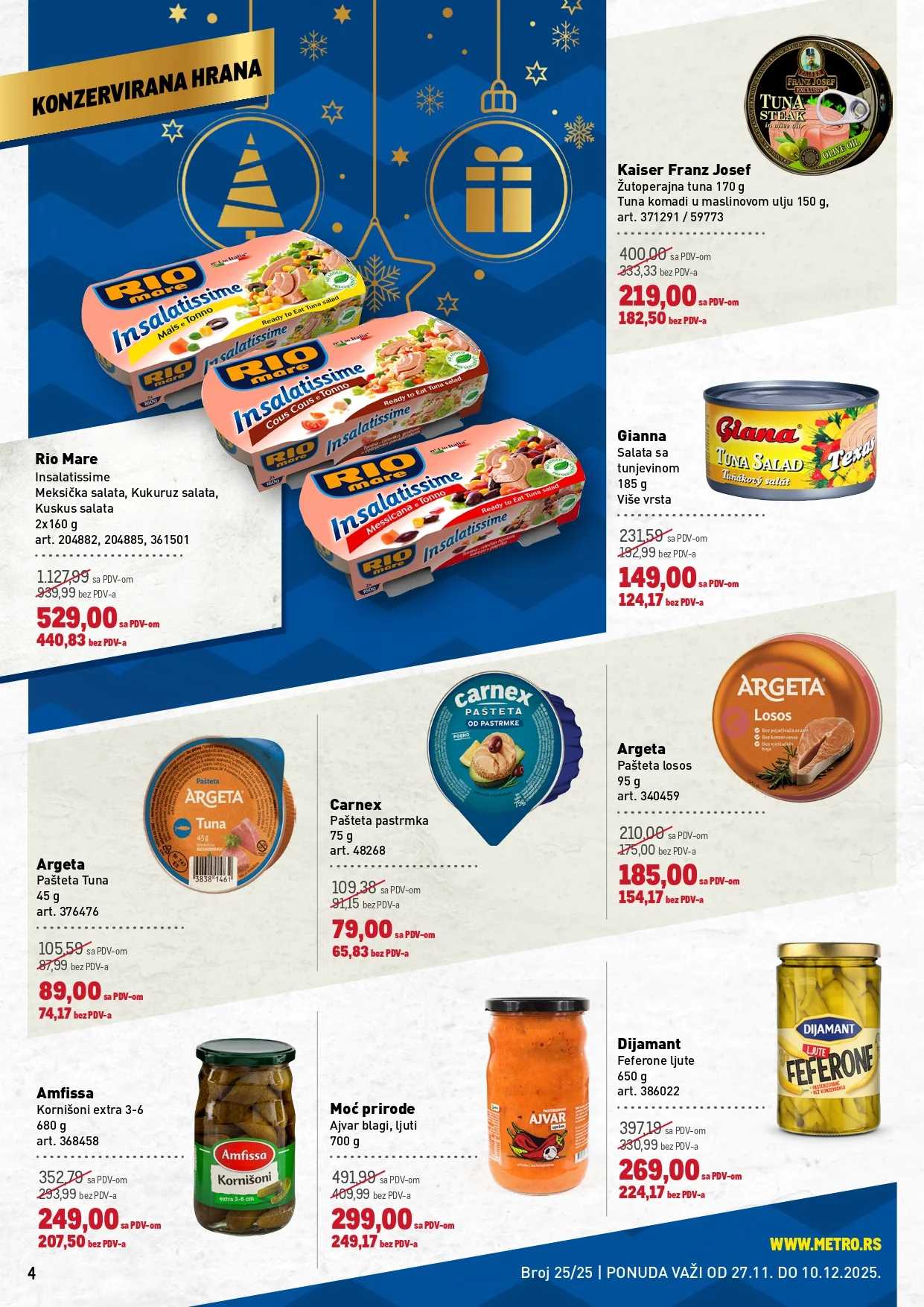 Metro katalog PREHRANA/NEPREHRANA 27.11-10.12.2025.