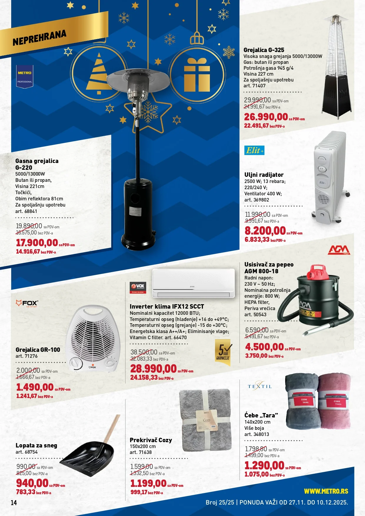 Metro katalog PREHRANA/NEPREHRANA 27.11-10.12.2025.
