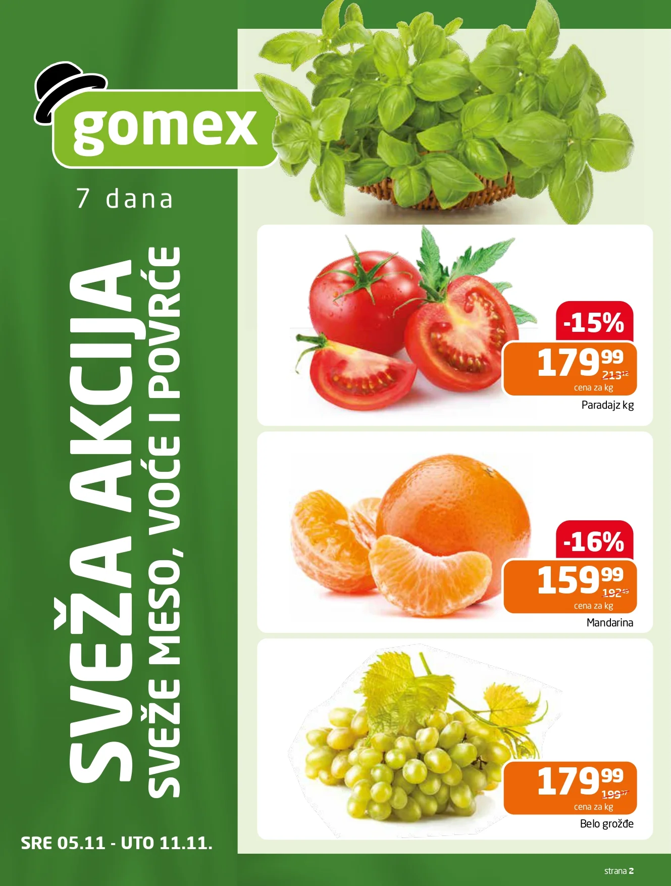 Gomex katalog AKCIJE IZ ŠEŠIRA 5-18.11.2025.