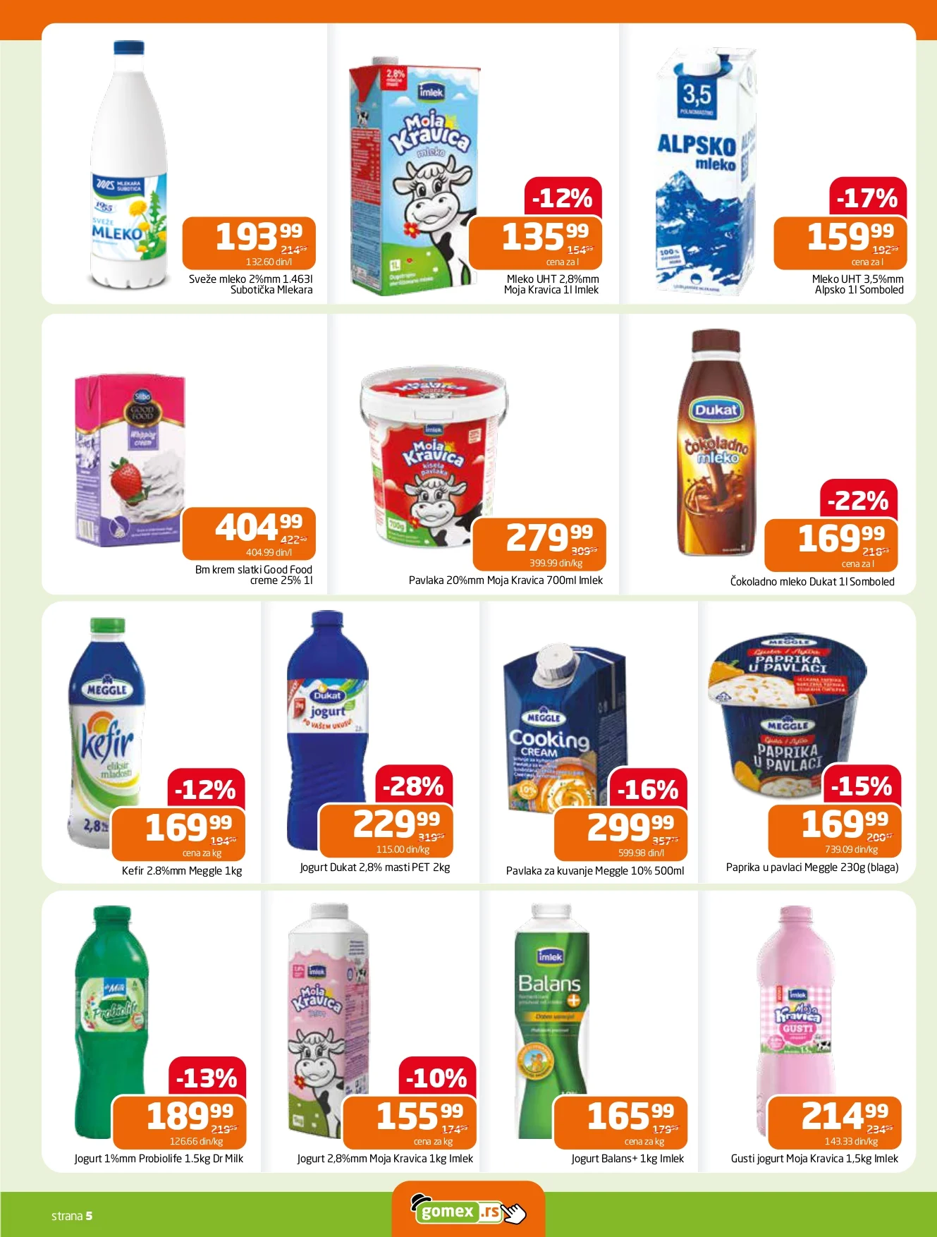 Gomex katalog AKCIJE IZ ŠEŠIRA 5-18.11.2025.