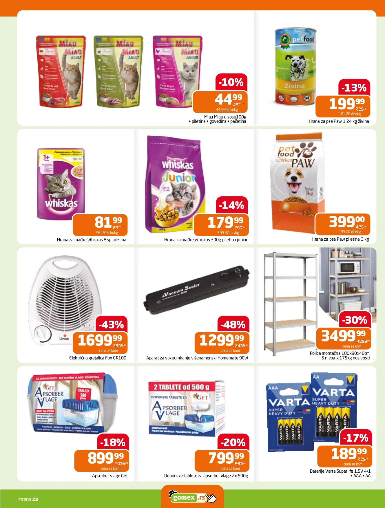 Gomex katalog AKCIJE IZ ŠEŠIRA 5-18.11.2025.