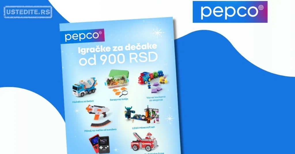 Pepco Igračke za decu već od 900 RSD- novembar 2025.