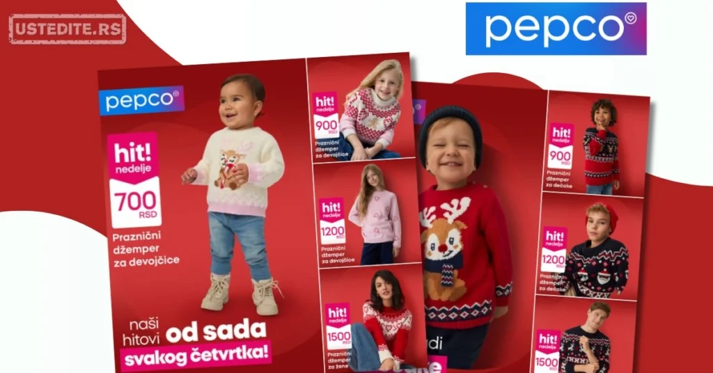 Pepco odeća – praznični džemperi za celu porodicu 13–19.11.2025.