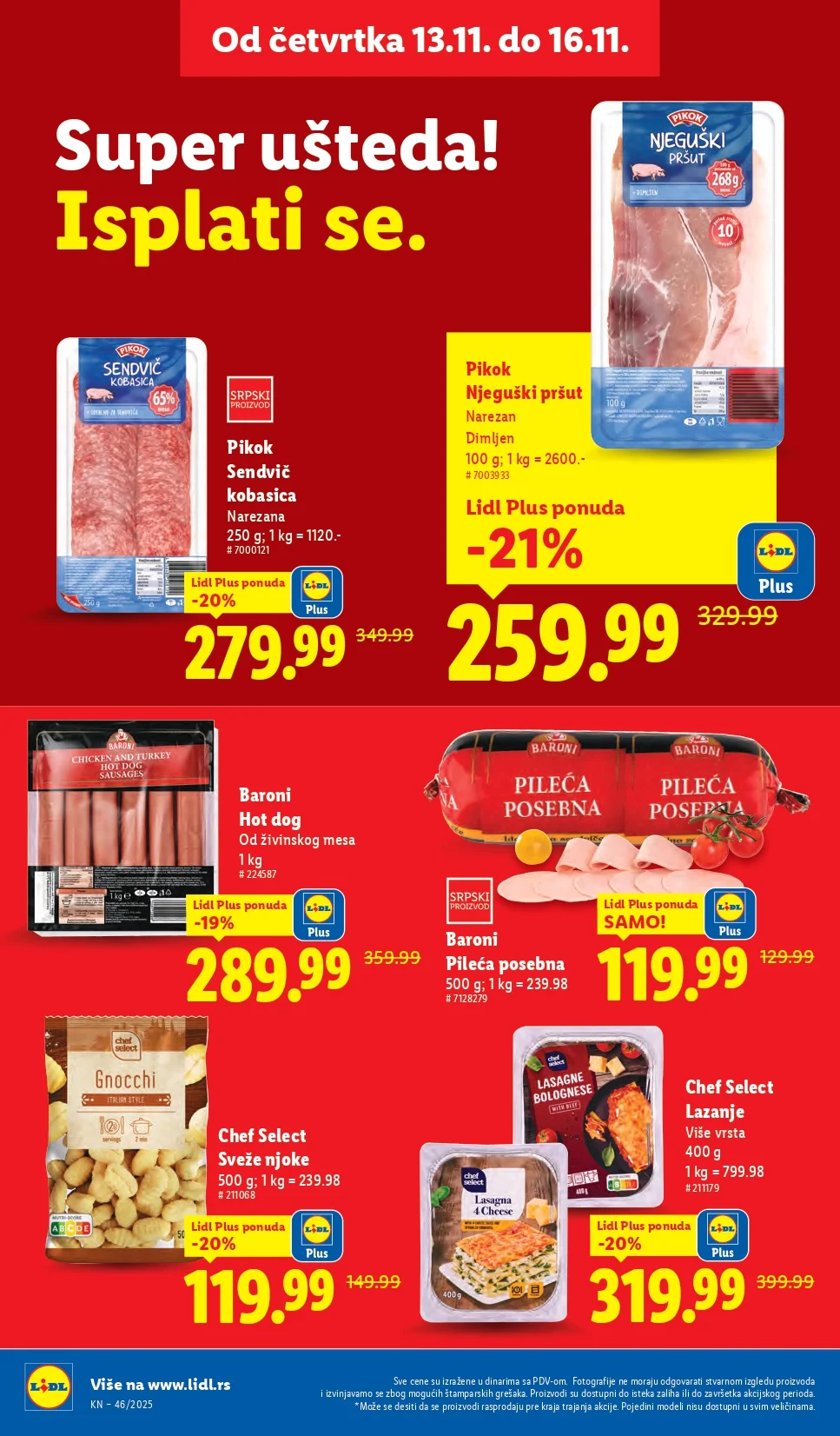 Lidl SUPER UŠTEDA 13-16.11.2025.