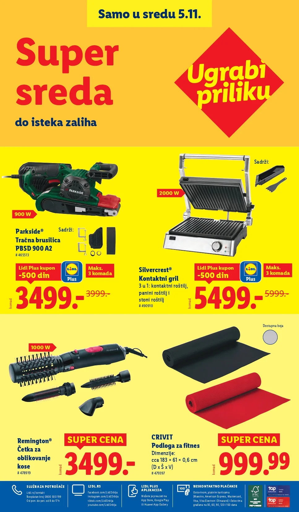 Lidl CENA DANA – SUPER SREDA 5.11.2025.