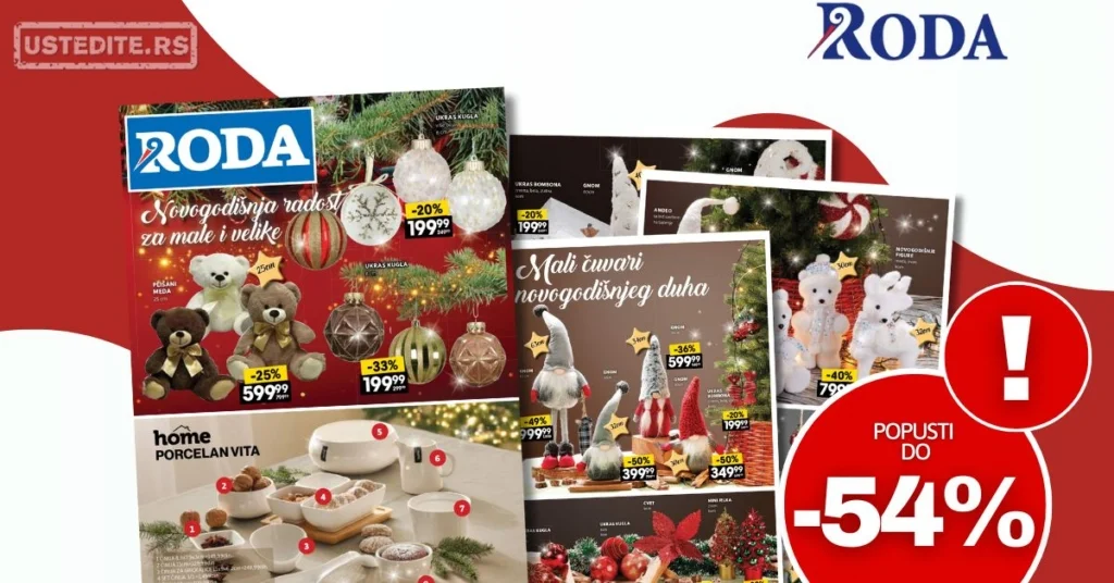 Roda katalog novogodišnji ukrasi i pokloni 20.11–9.12.2025.