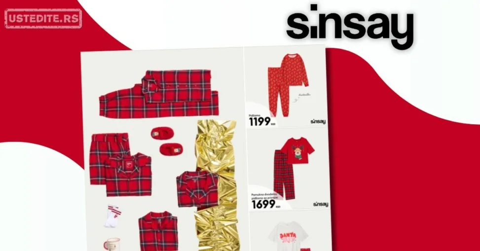 Sinsay ŽENSKE PIDŽAME novembar 2025.