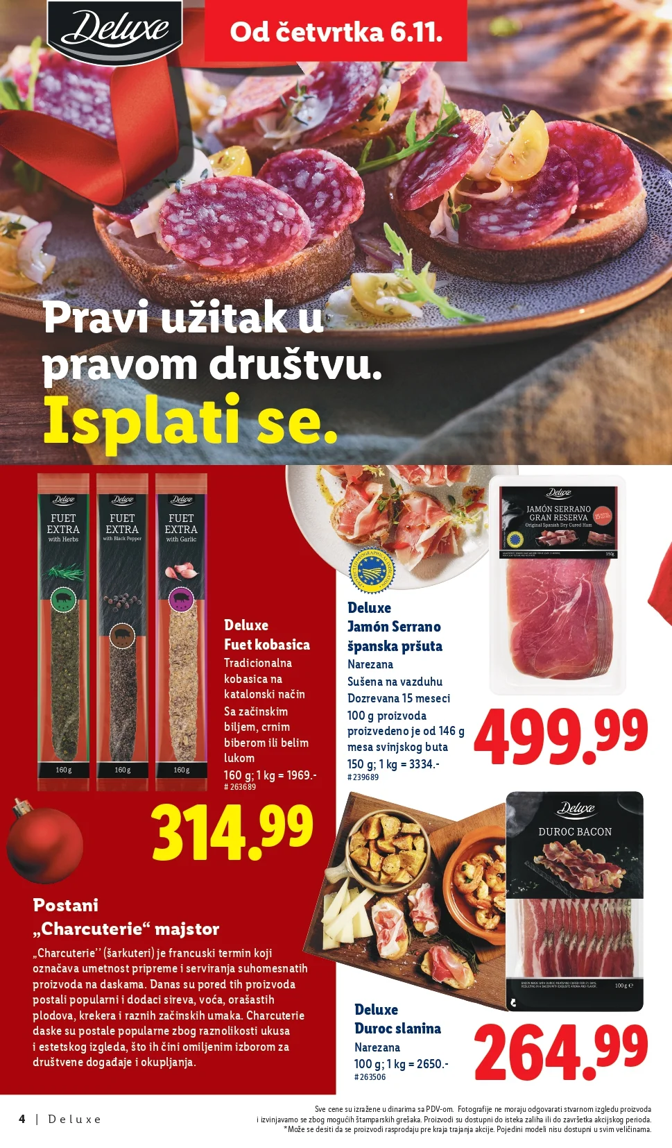 Lidl katalog Deluxe – praznična ponuda i popusti od 6.11.2025.