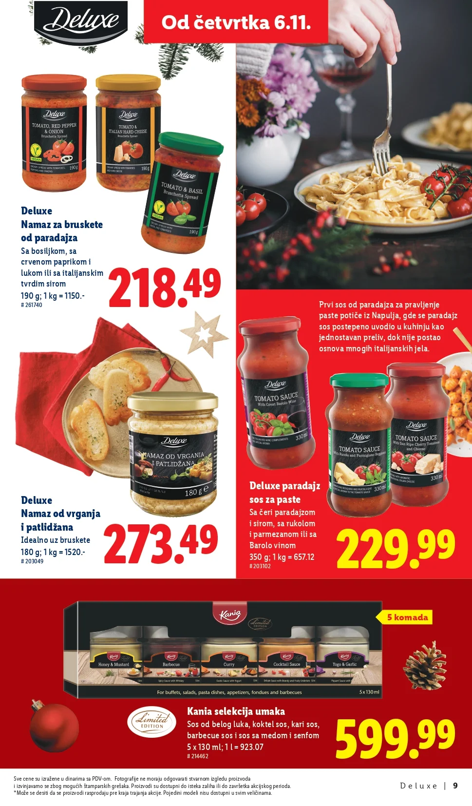 Lidl katalog Deluxe – praznična ponuda i popusti od 6.11.2025.