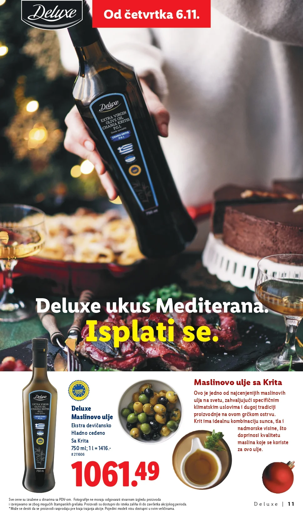 Lidl katalog Deluxe – praznična ponuda i popusti od 6.11.2025.