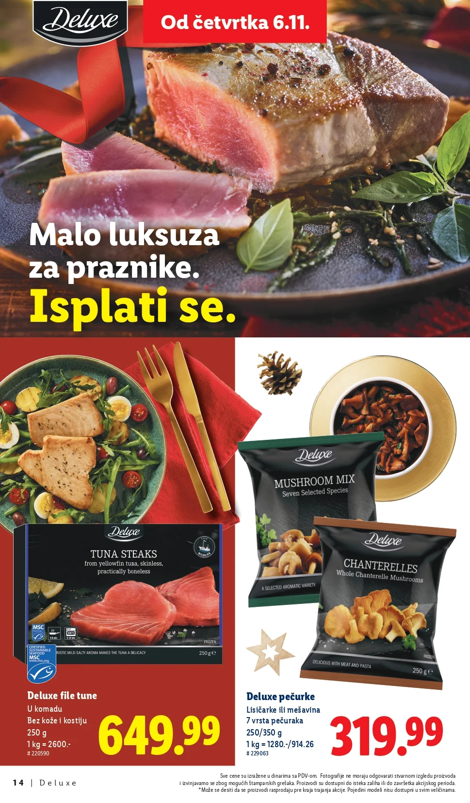 Lidl katalog Deluxe – praznična ponuda i popusti od 6.11.2025.