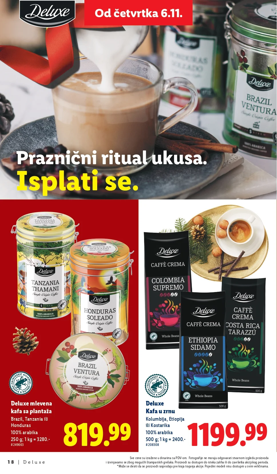 Lidl katalog Deluxe – praznična ponuda i popusti od 6.11.2025.