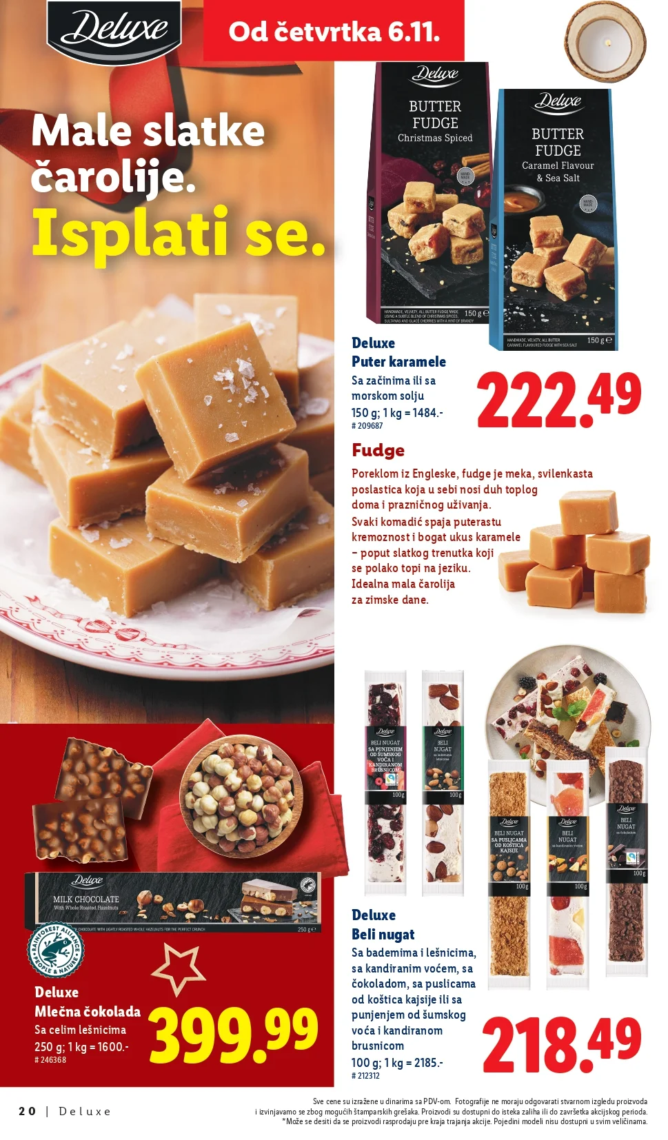 Lidl katalog Deluxe – praznična ponuda i popusti od 6.11.2025.
