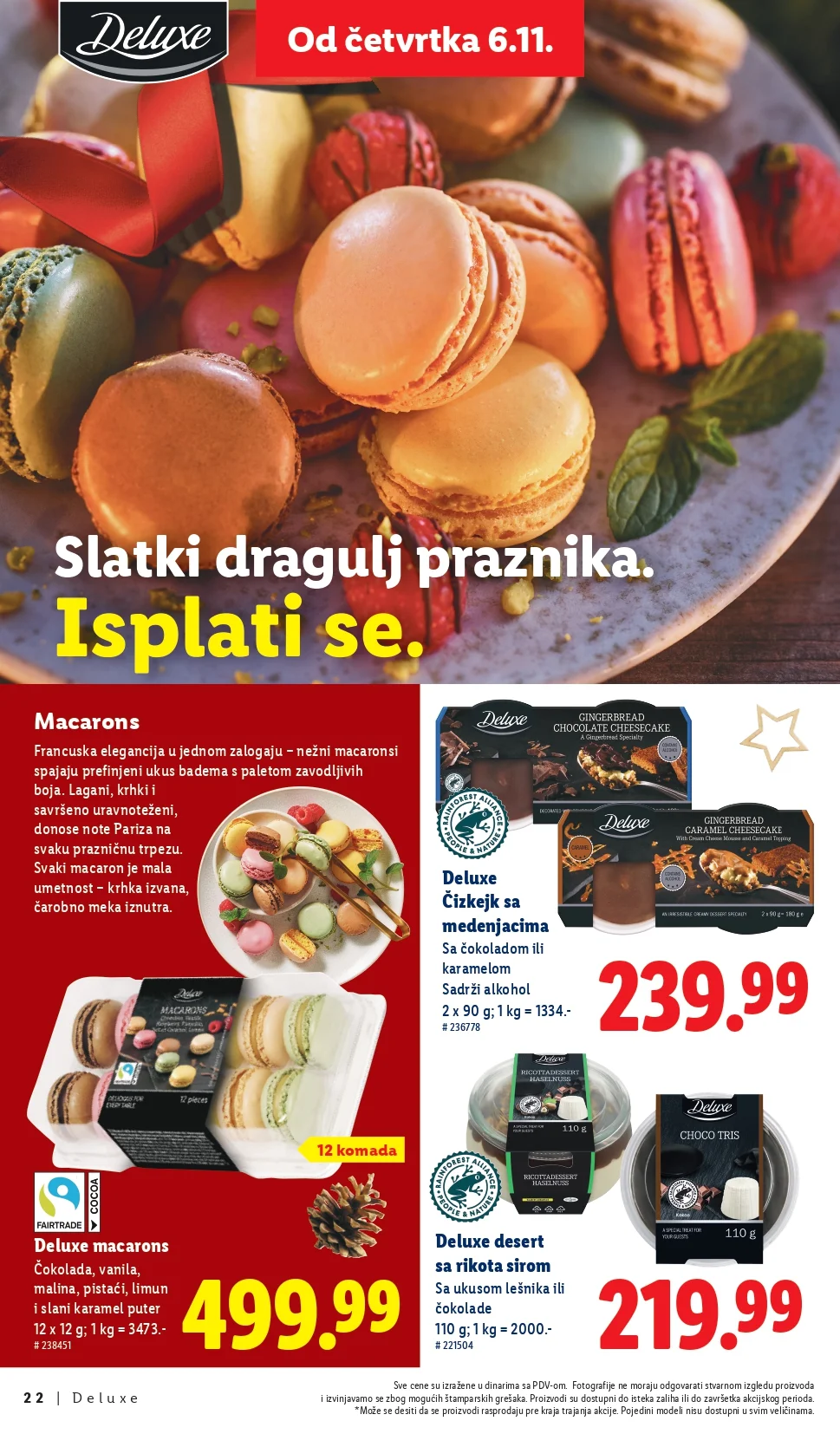 Lidl katalog Deluxe – praznična ponuda i popusti od 6.11.2025.