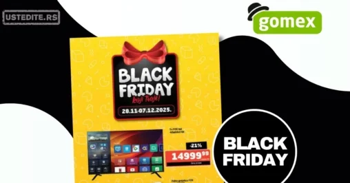 Gomex BLACK FRIDAY 28.11-7.12.2025.