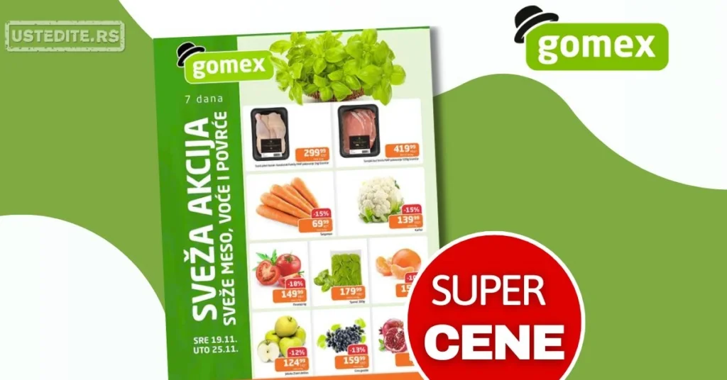 Gomex SVEŽA AKCIJA 19-25.11.2025.