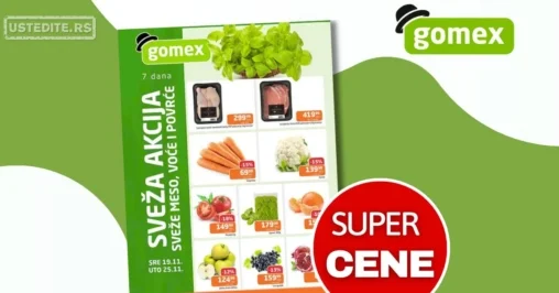 Gomex SVEŽA AKCIJA 19-25.11.2025.